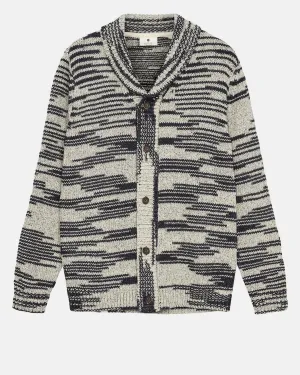 AKSKJOLD HEAVY KNIT CARDIGAN - Sky Captain