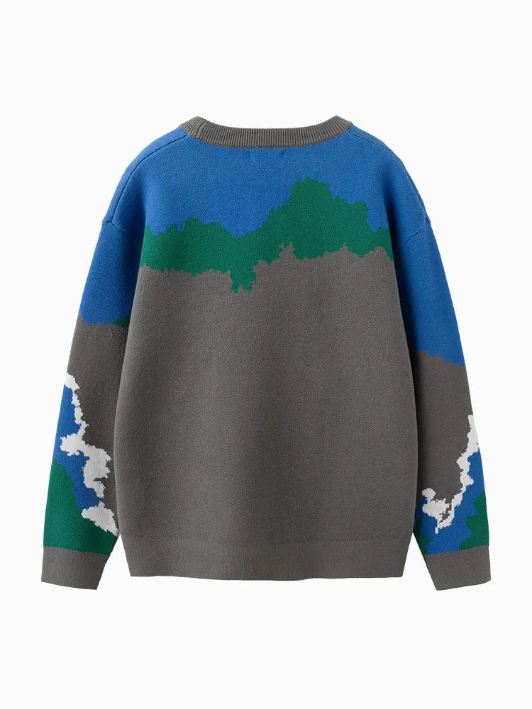 Balabala Kids Boy Gray Hue Sweater