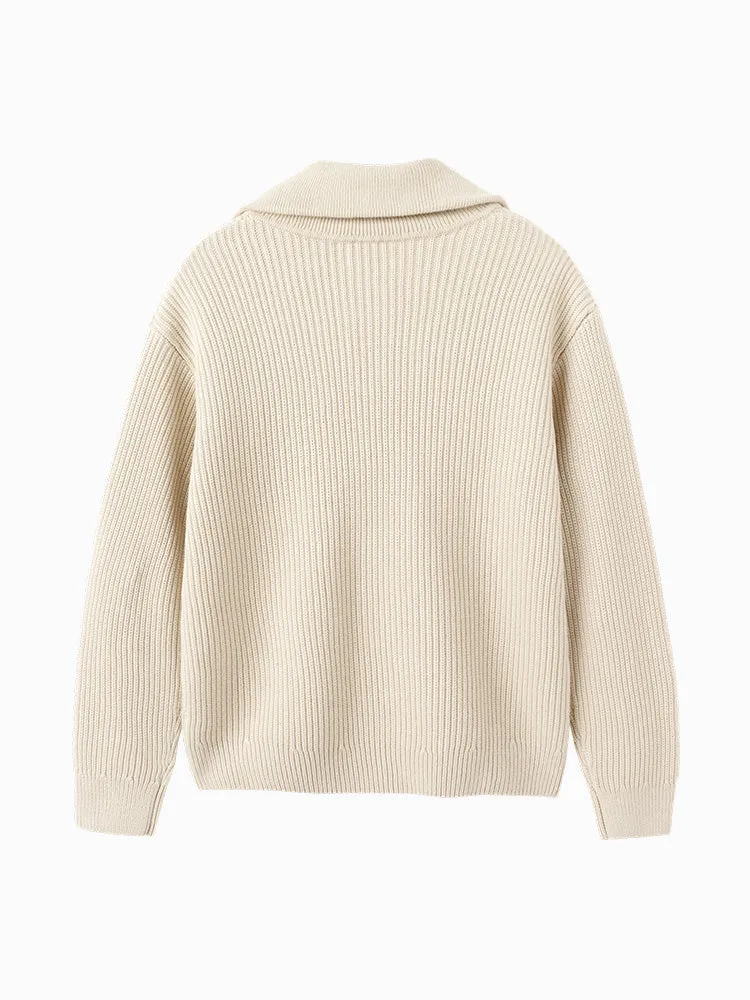 Balabala Kids Unisex Cream White Sweater