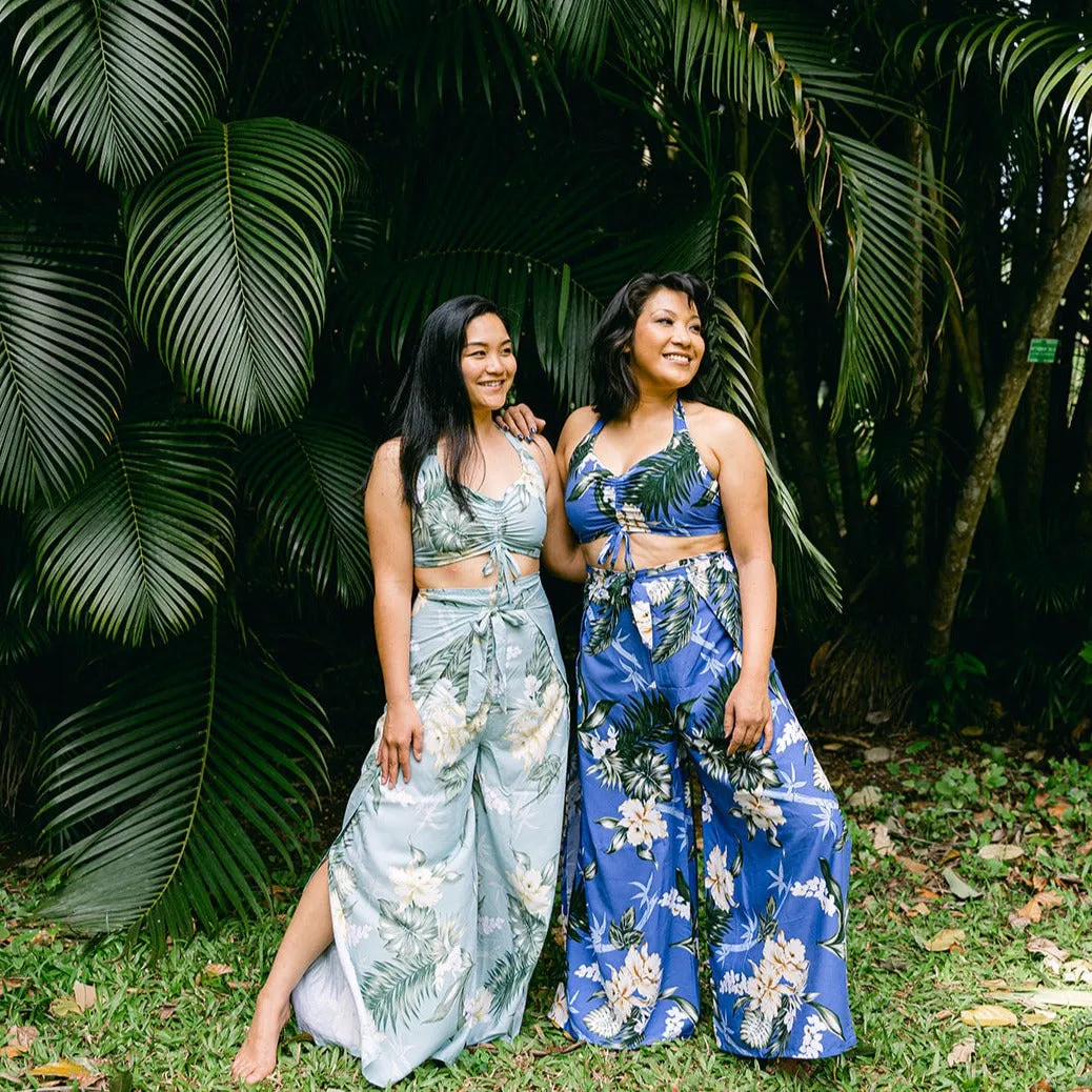 Bamboo Ginger Wrap Pants and Top Set, Made in Hawaii