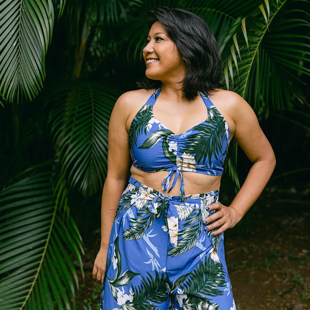 Bamboo Ginger Wrap Pants and Top Set, Made in Hawaii