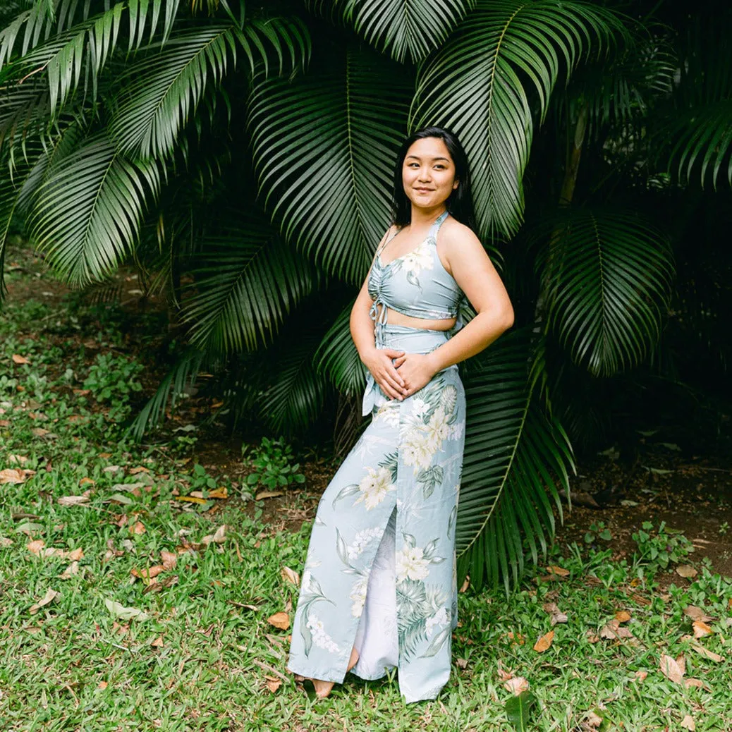 Bamboo Ginger Wrap Pants and Top Set, Made in Hawaii