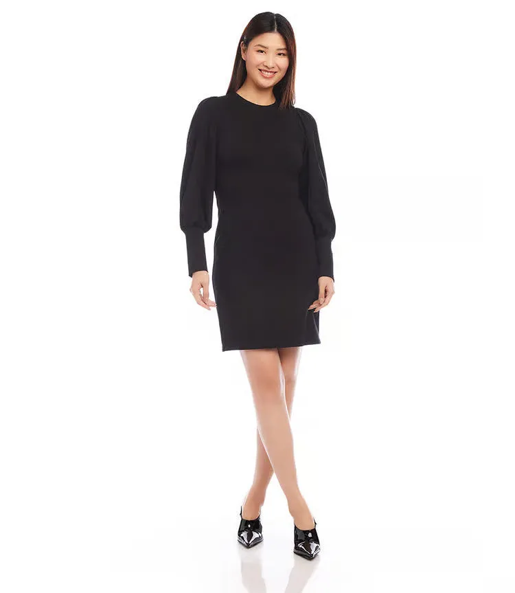 Barlee Black Bishop Sleeve Dress - Karen Kane 3L08701