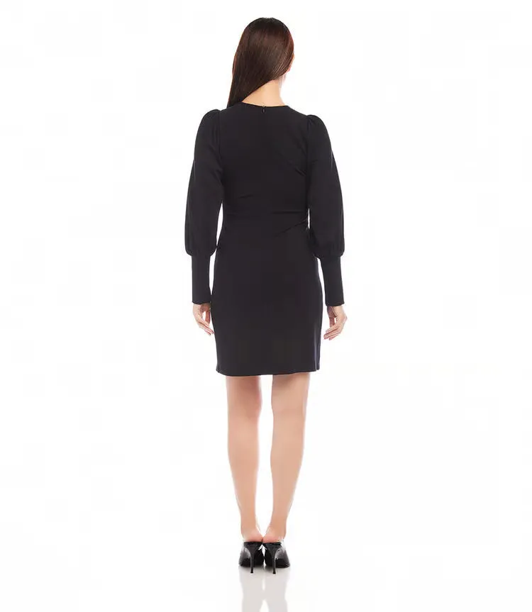 Barlee Black Bishop Sleeve Dress - Karen Kane 3L08701