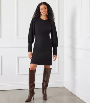 Barlee Black Bishop Sleeve Dress - Karen Kane 3L08701