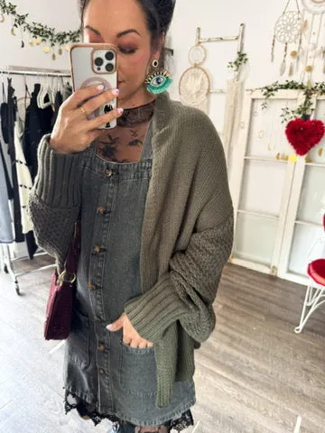 Bat Wing Knit Cardigan (6 Colors)