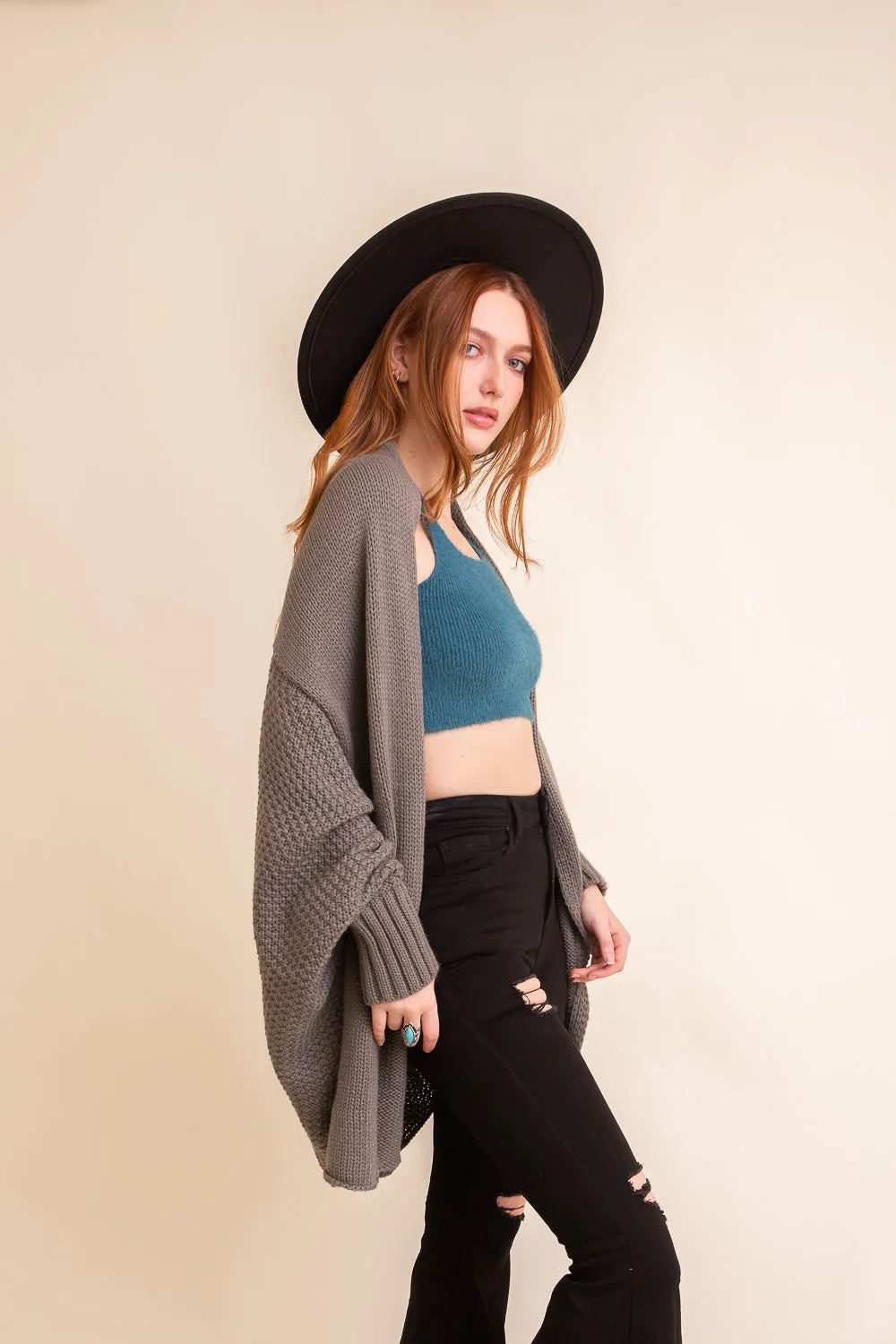 Bat Wing Knit Cardigan (6 Colors)