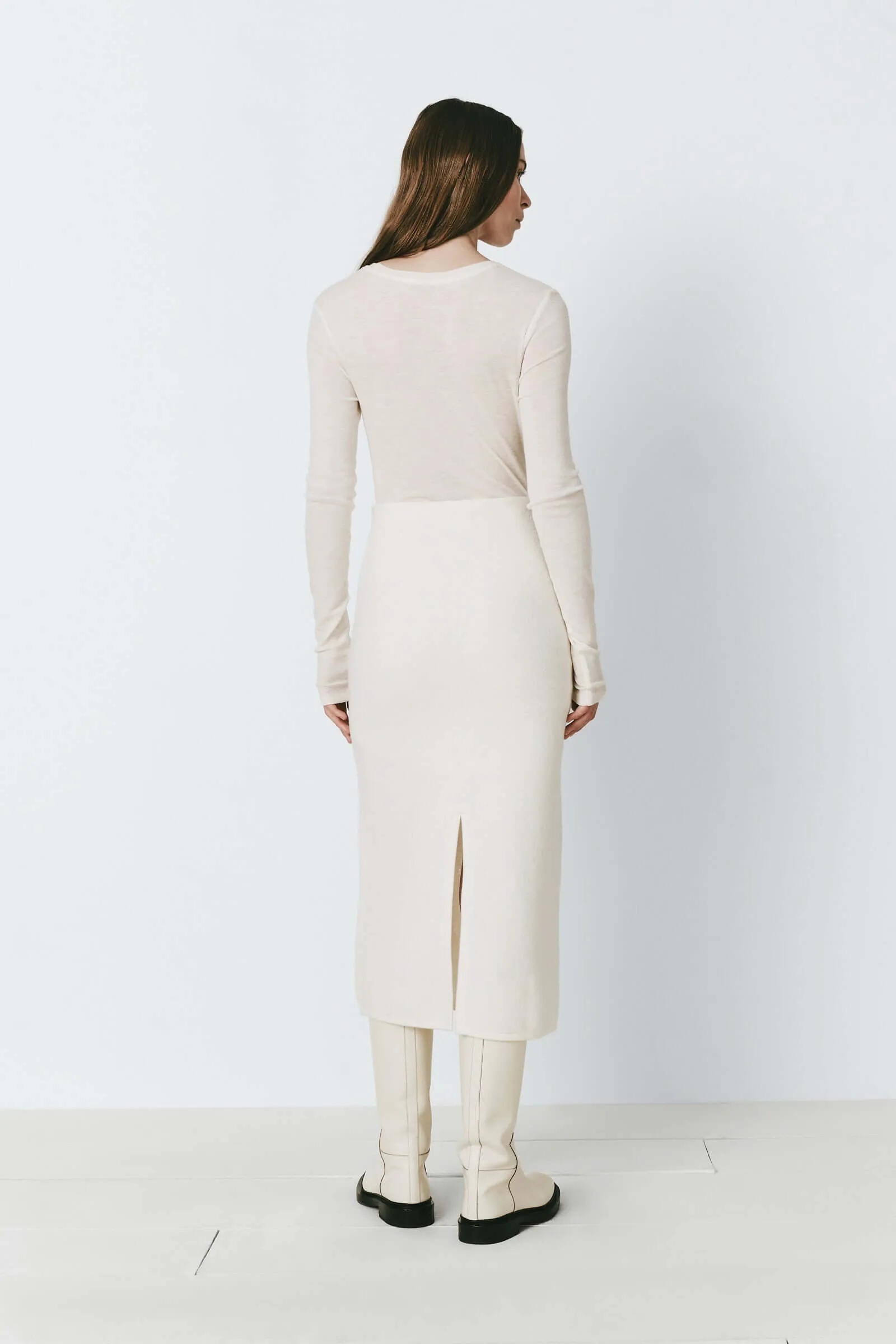 Benoit Wool Sweater Skirt