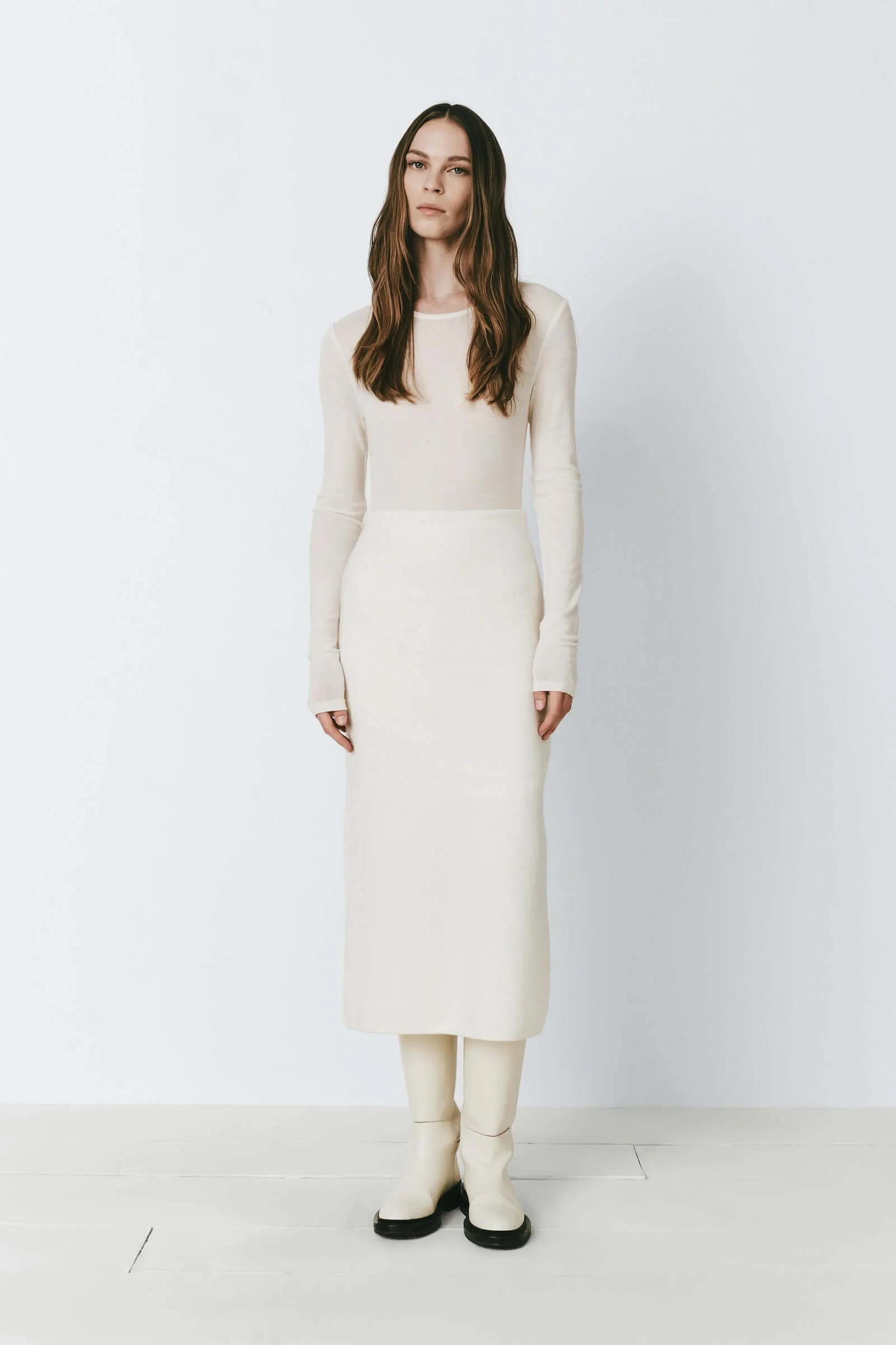 Benoit Wool Sweater Skirt