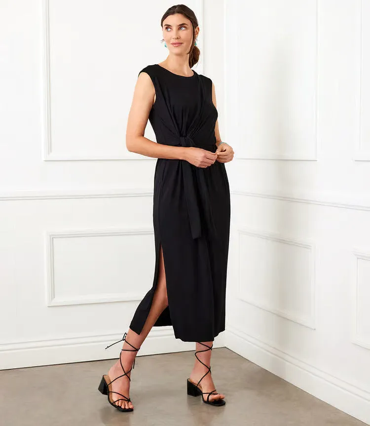Bethan Black Tie Waist Dress - Karen Kane 2L13032