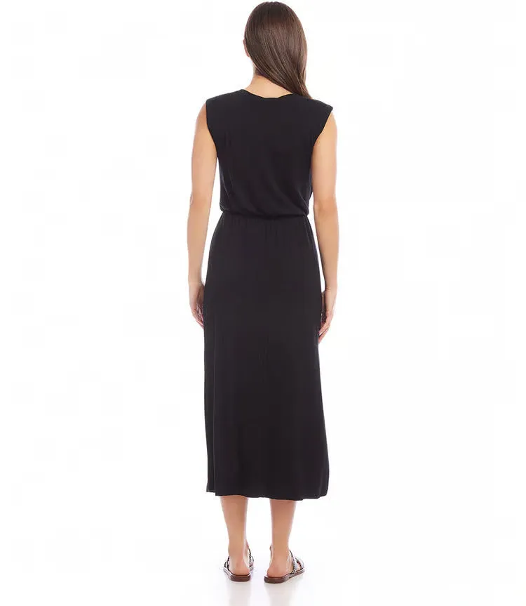 Bethan Black Tie Waist Dress - Karen Kane 2L13032