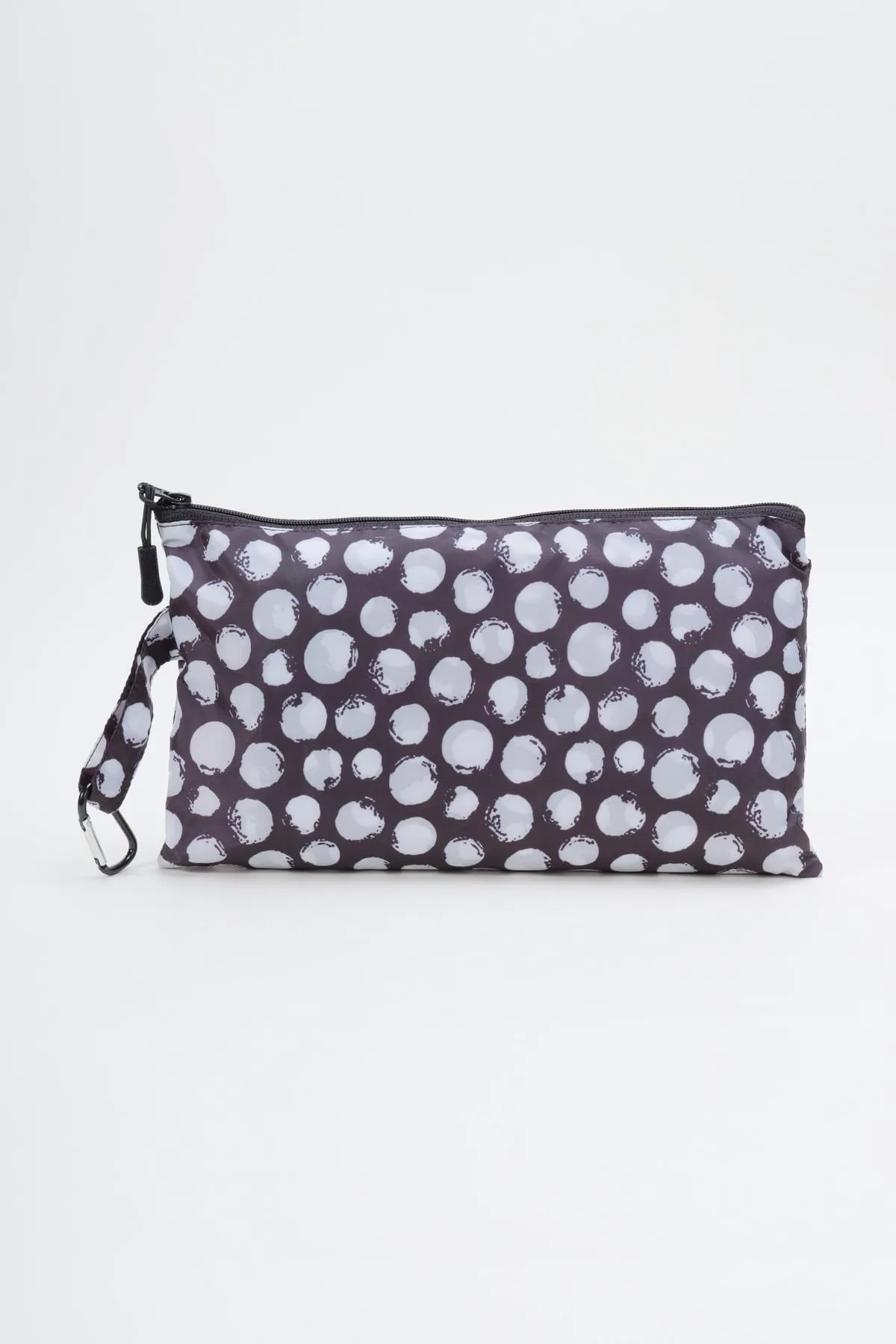 Black Polka Dot Rain Poncho In A Bag