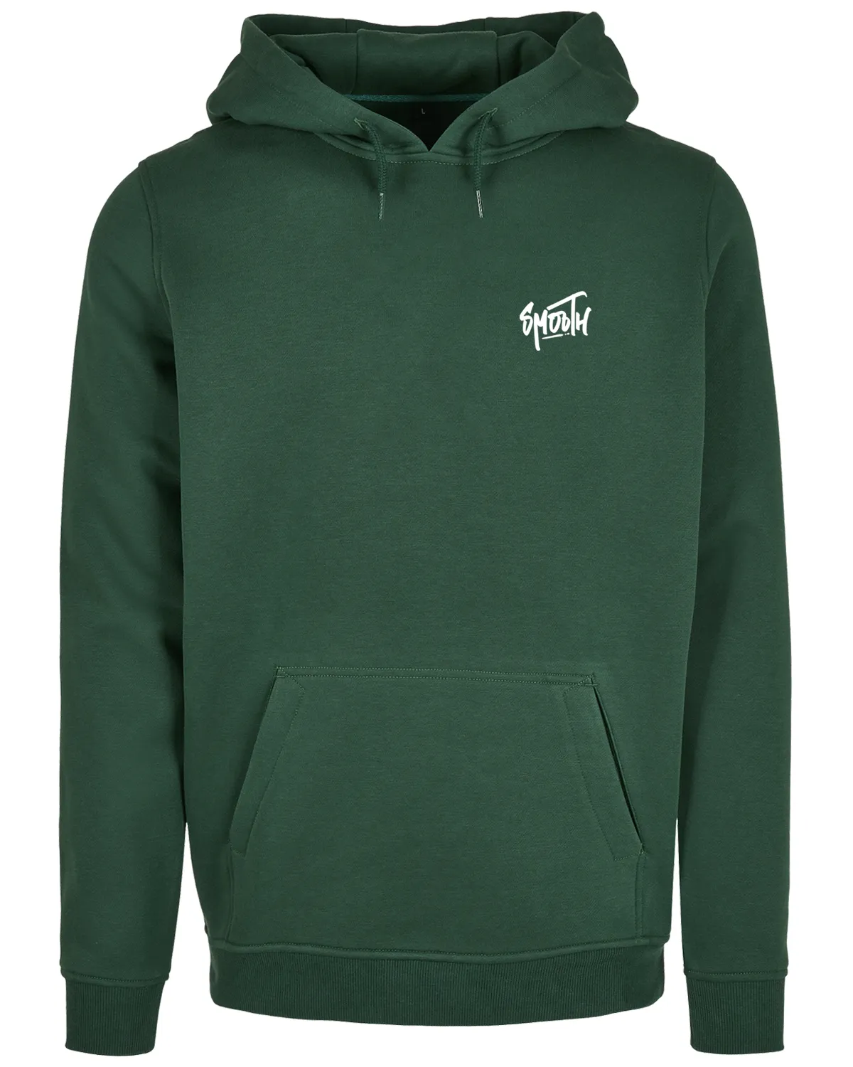 Bottle Green Kids Hoodie / Dainty White Front Back Girls