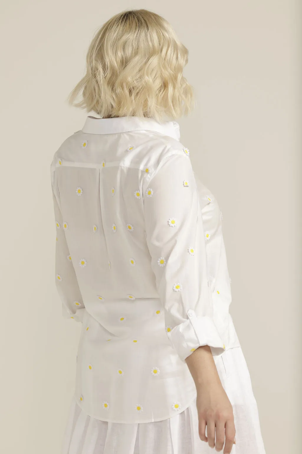 Cotton Applique Daisy Shirt