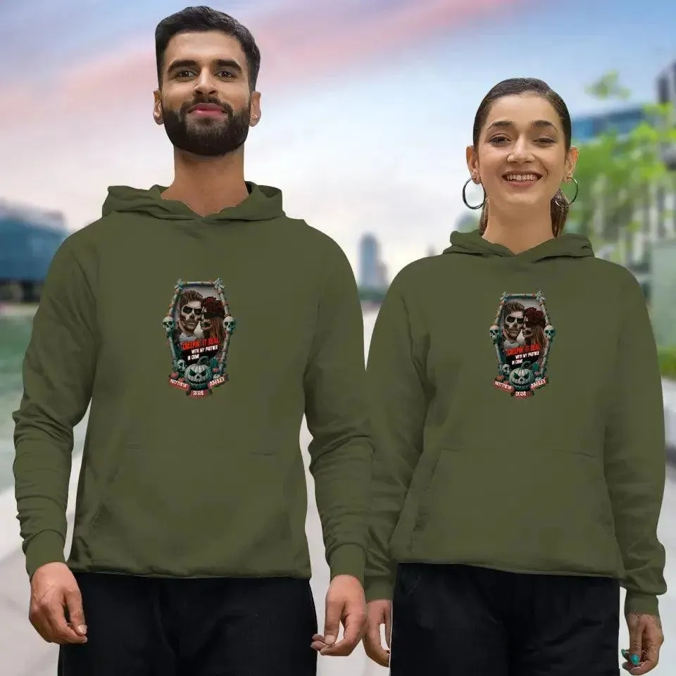 Creepin It Real - Custom Photo - Personalized Gifts For Couple - Hoodie