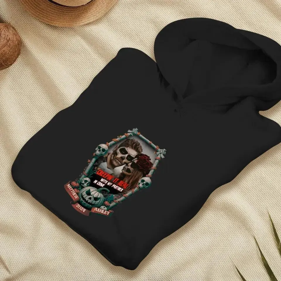 Creepin It Real - Custom Photo - Personalized Gifts For Couple - Hoodie