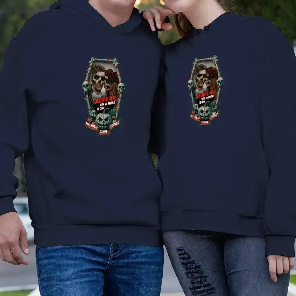 Creepin It Real - Custom Photo - Personalized Gifts For Couple - Hoodie