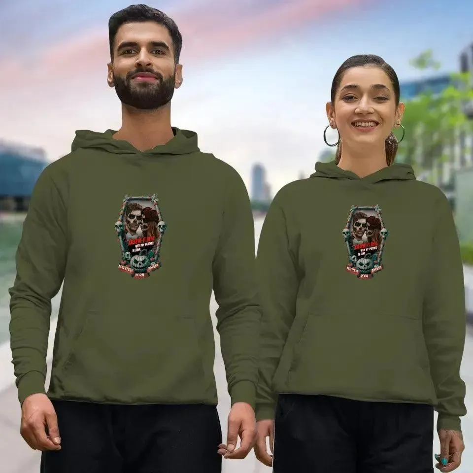 Creepin It Real - Custom Photo - Personalized Gifts For Couple - Hoodie