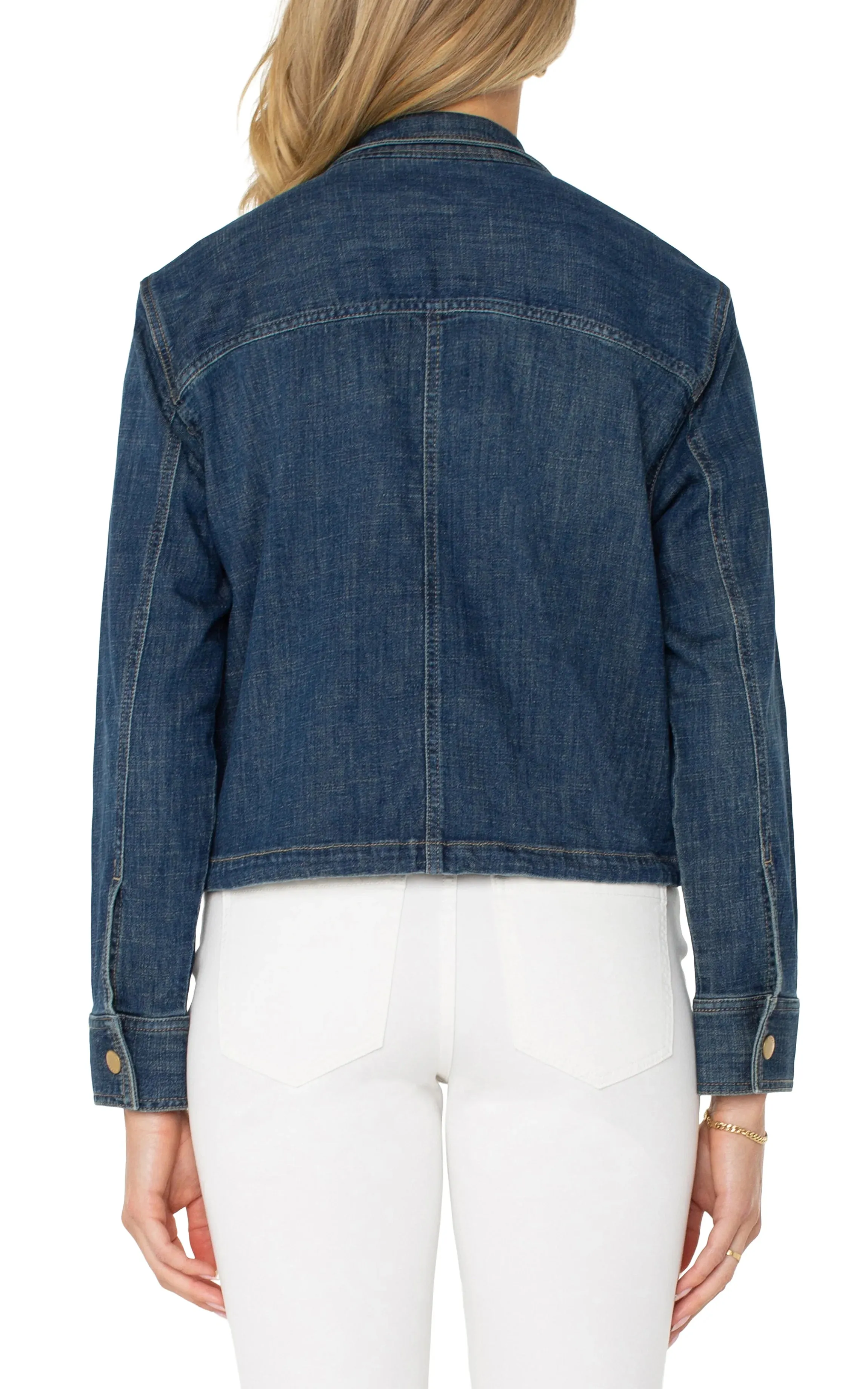 Cropped Cargo Jacket in Laguna Beach
