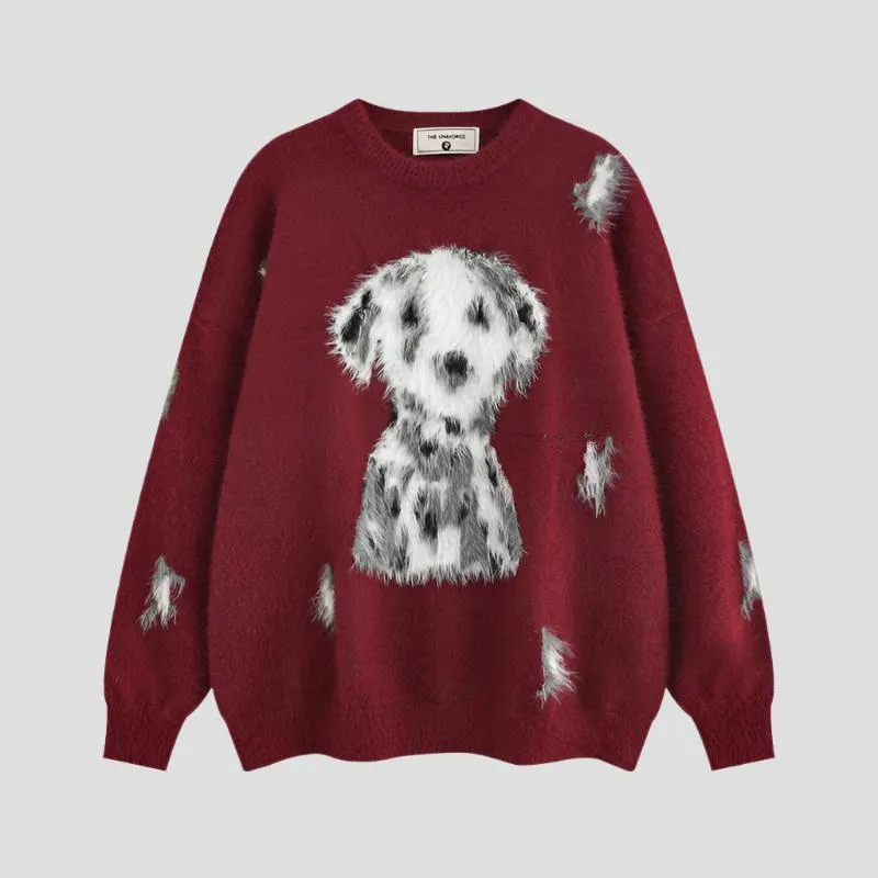Dalmatian Dog Red Sweater Puzzle