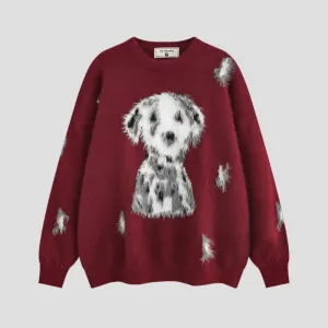 Dalmatian Dog Red Sweater Puzzle