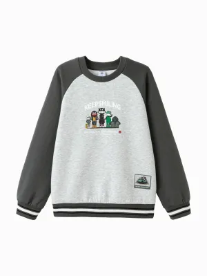 [Designer SICO] Sweatshirt 2025 Spring New Boy Round Neck Sweatshirt