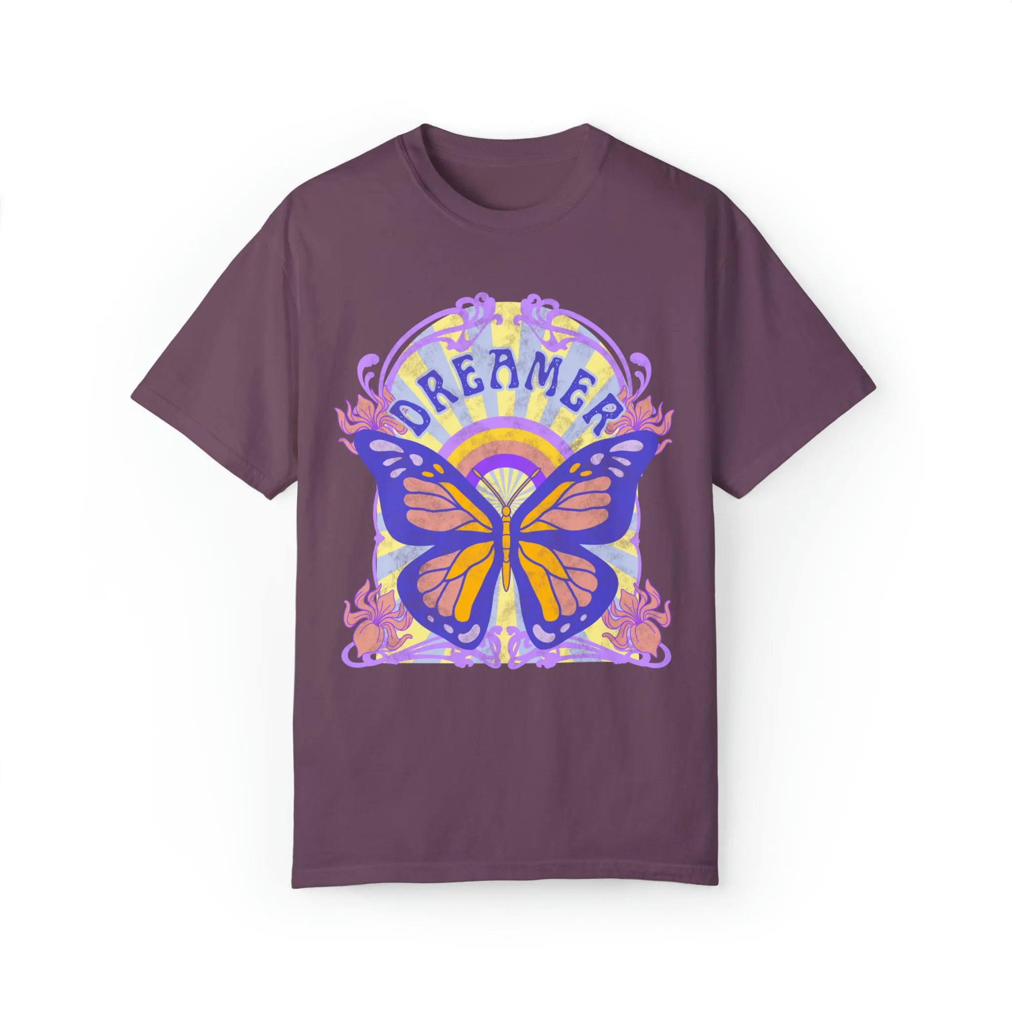 Dreamer Butterfly Art Nouveau Shirt Comfort Colors