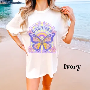 Dreamer Butterfly Art Nouveau Shirt Comfort Colors