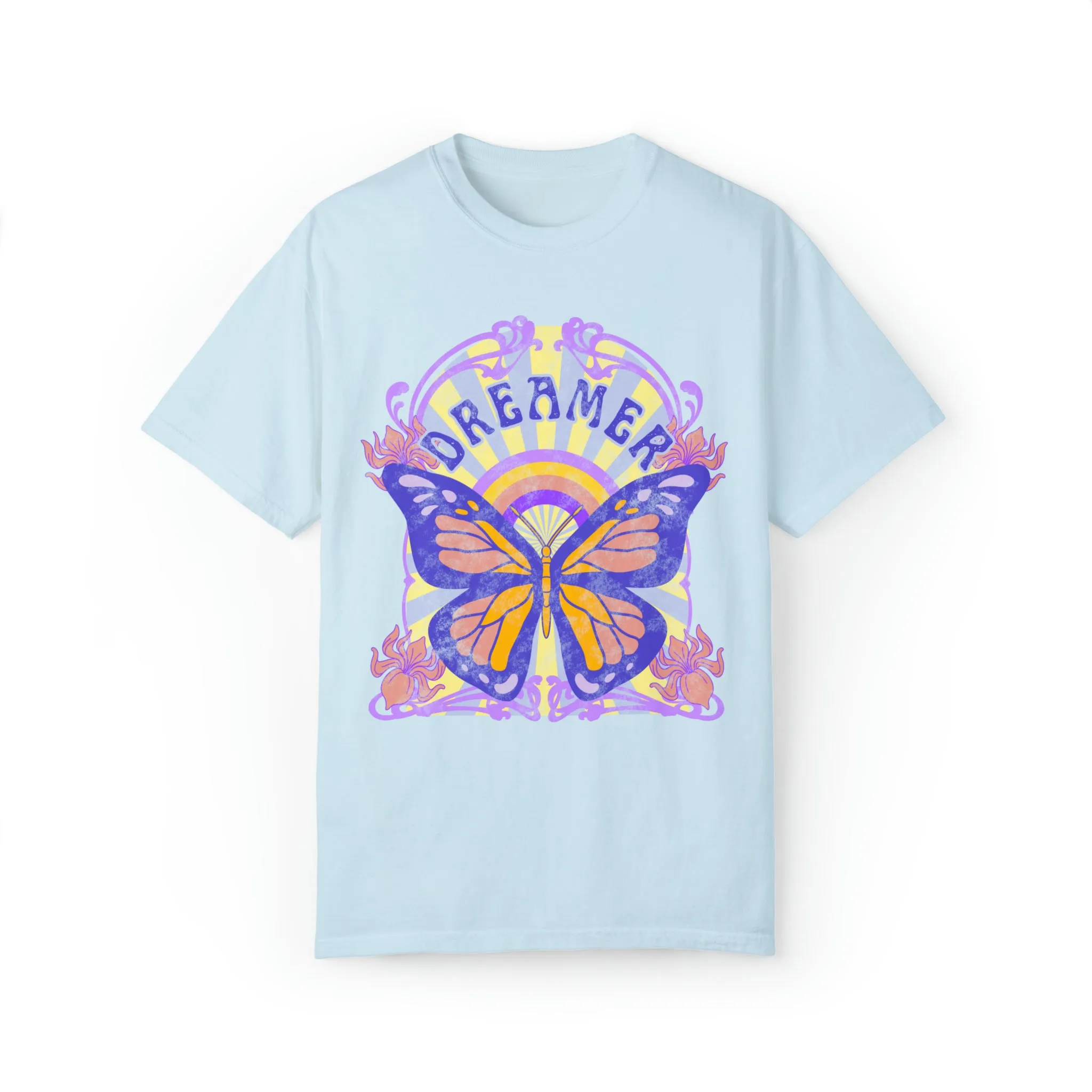 Dreamer Butterfly Art Nouveau Shirt Comfort Colors