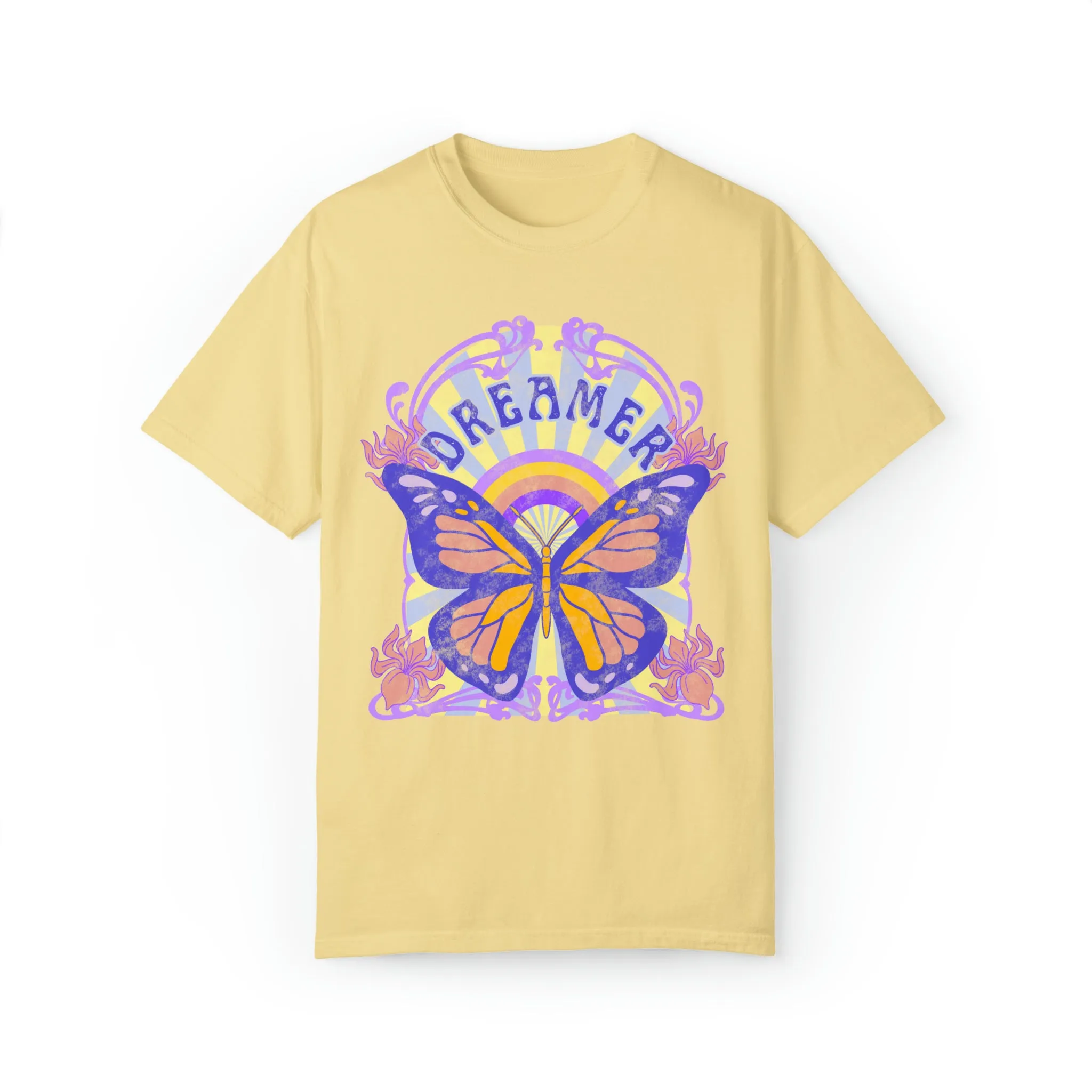 Dreamer Butterfly Art Nouveau Shirt Comfort Colors