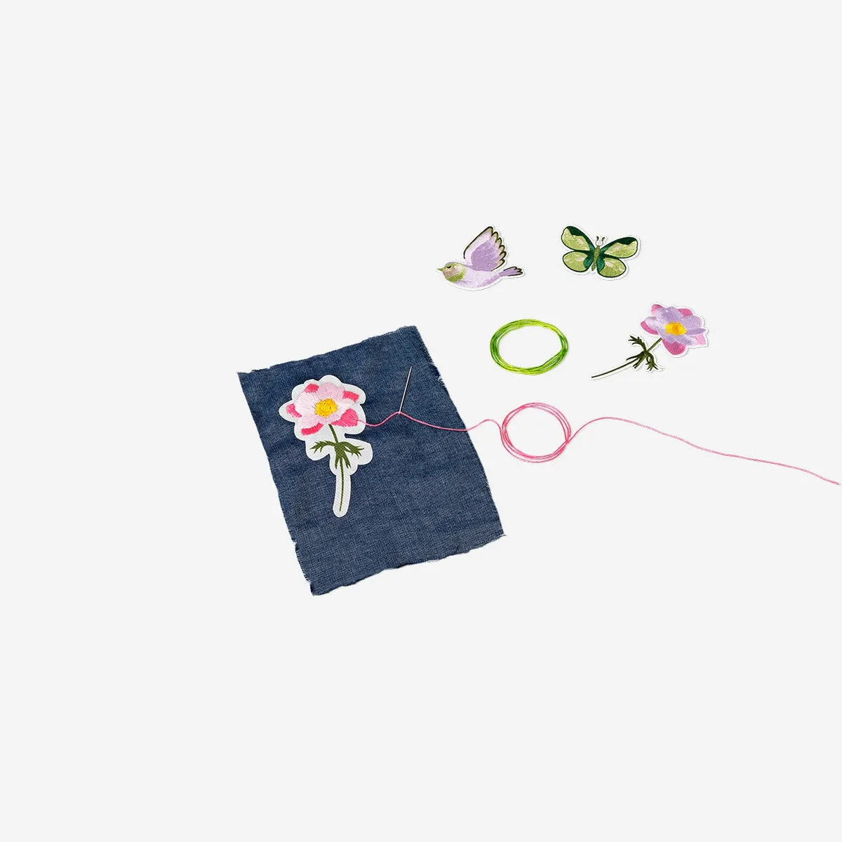 Embroider patches for clothes kit