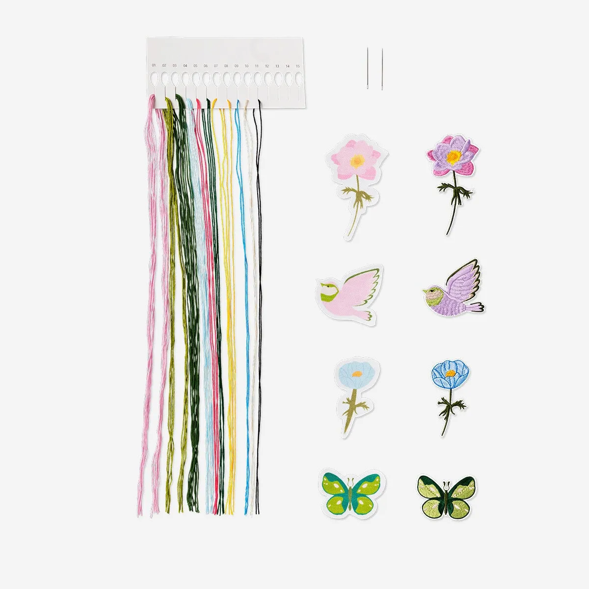 Embroider patches for clothes kit