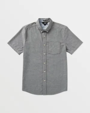 Everett Oxford Short Sleeve Shirt - Black