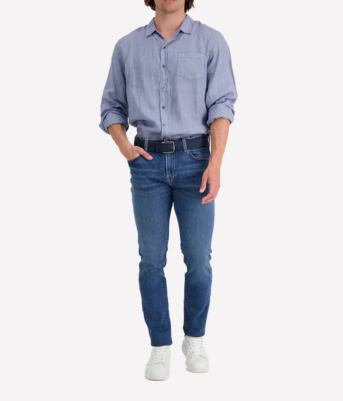 *FINAL SALE* Jioch Linen Shirt in Stonewash