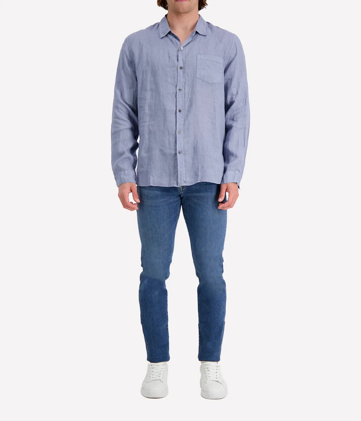 *FINAL SALE* Jioch Linen Shirt in Stonewash