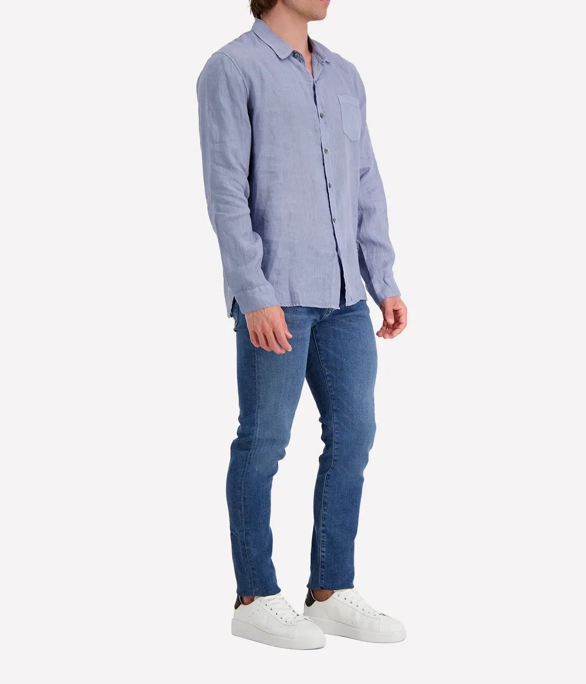 *FINAL SALE* Jioch Linen Shirt in Stonewash