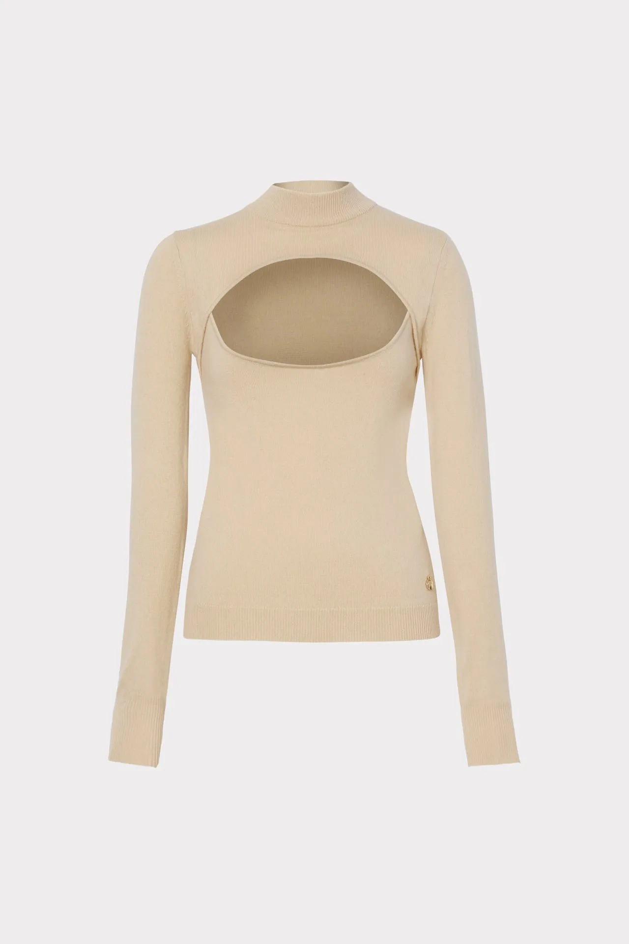 Front Cut Out Turtleneck