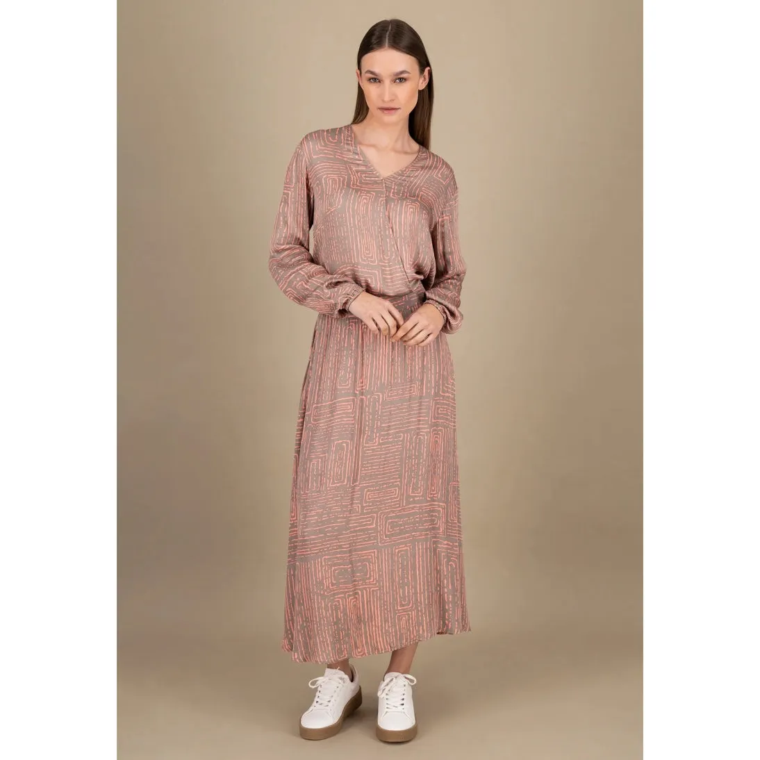 Fynch-Hatton Blurry Square Skirt in Summer Taupe 25023224