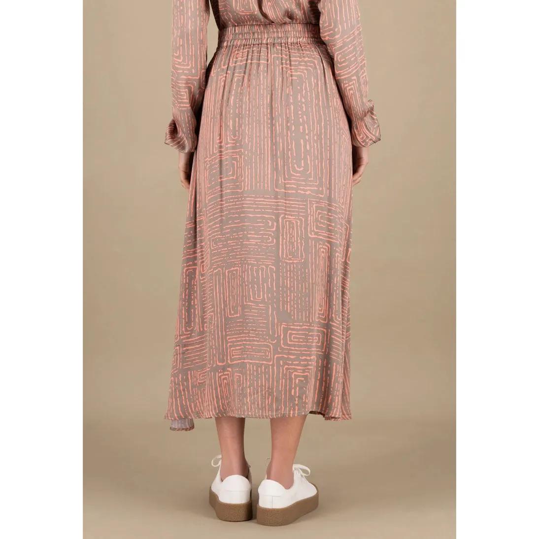 Fynch-Hatton Blurry Square Skirt in Summer Taupe 25023224