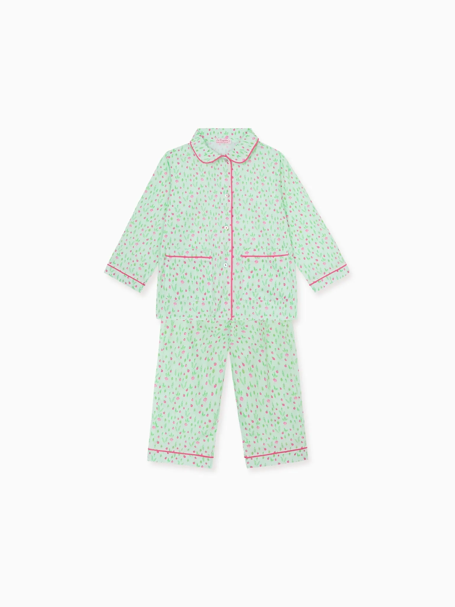 Green Vegetable Romera Kids Pyjamas