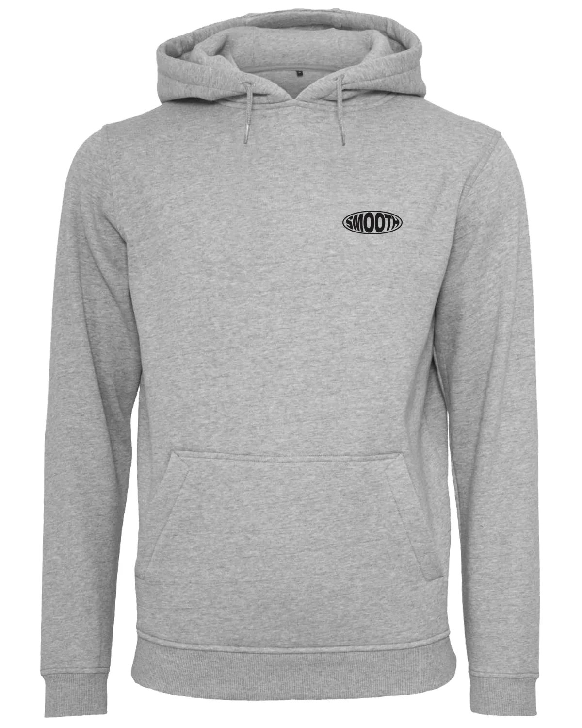 Grey Kids Hoodie / Oval Black Front Back Boys