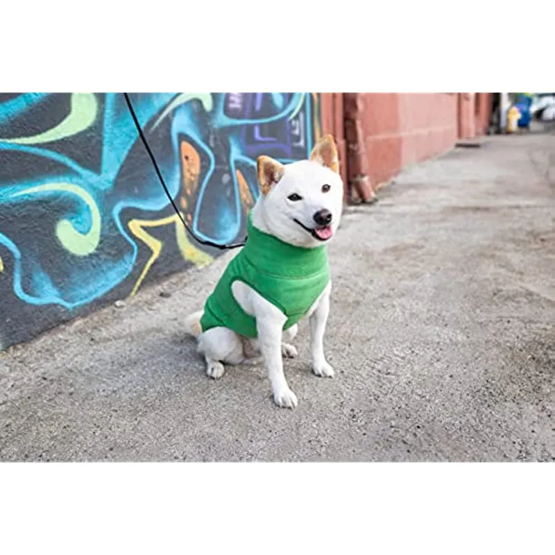 Half Zip Up Fleece Vest Dog Sweater