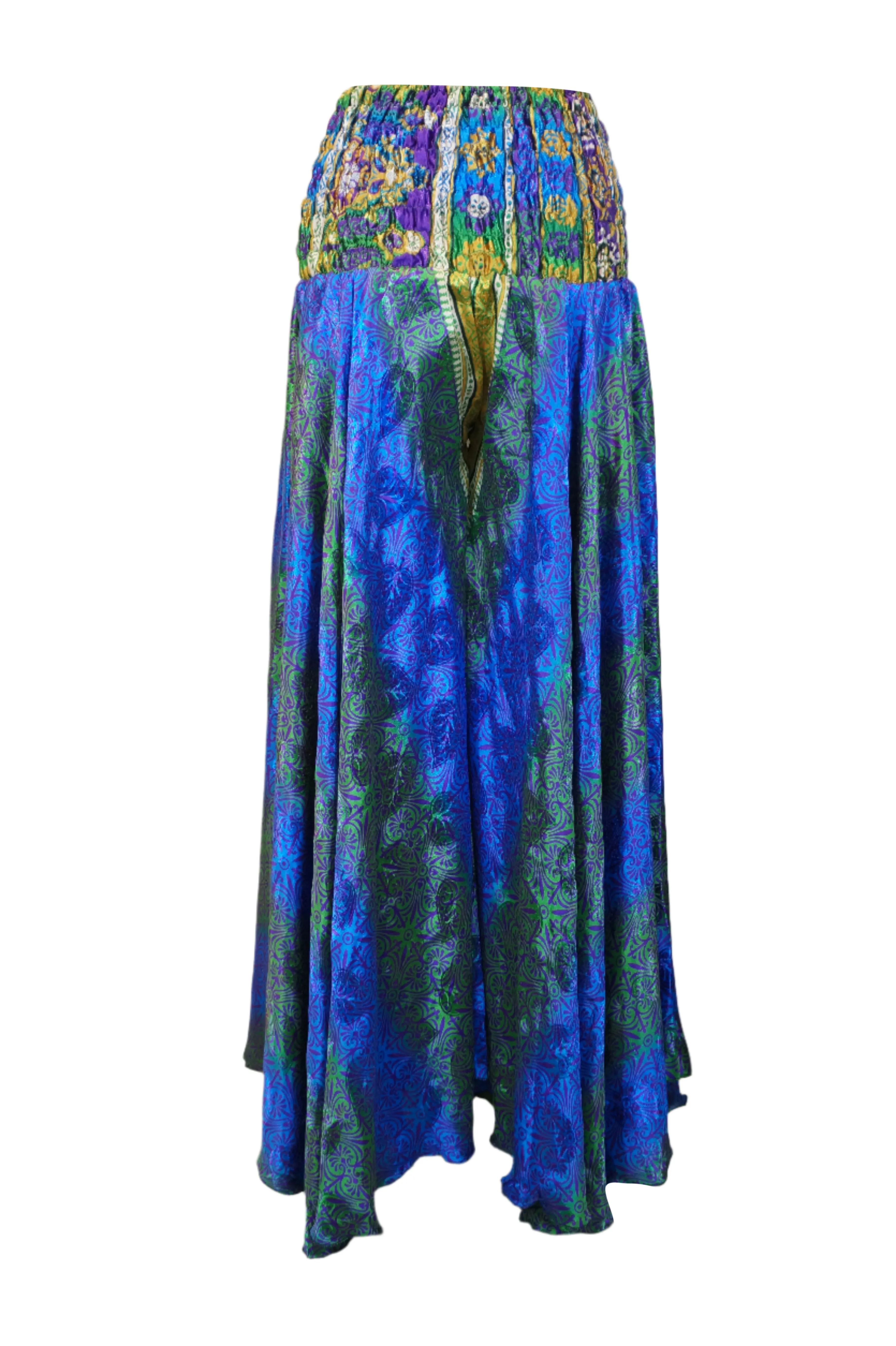 Handmade Navy Blue Boho Palazzo Pants – Flowy, Elegant, and Effortlessly Chic SM