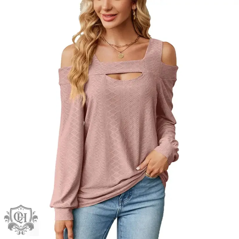 Hollow Out Long Sleeve Tee