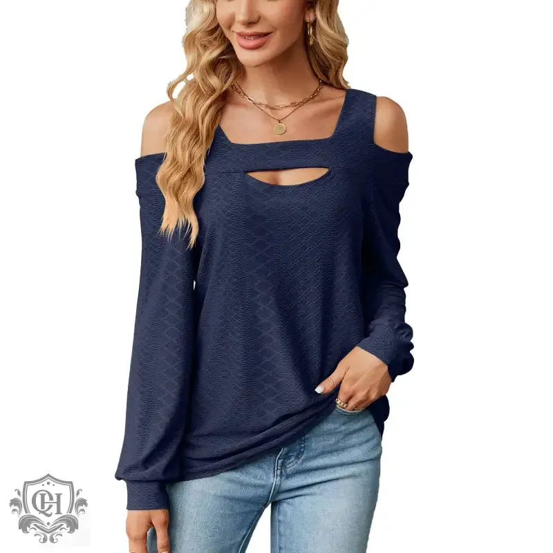 Hollow Out Long Sleeve Tee