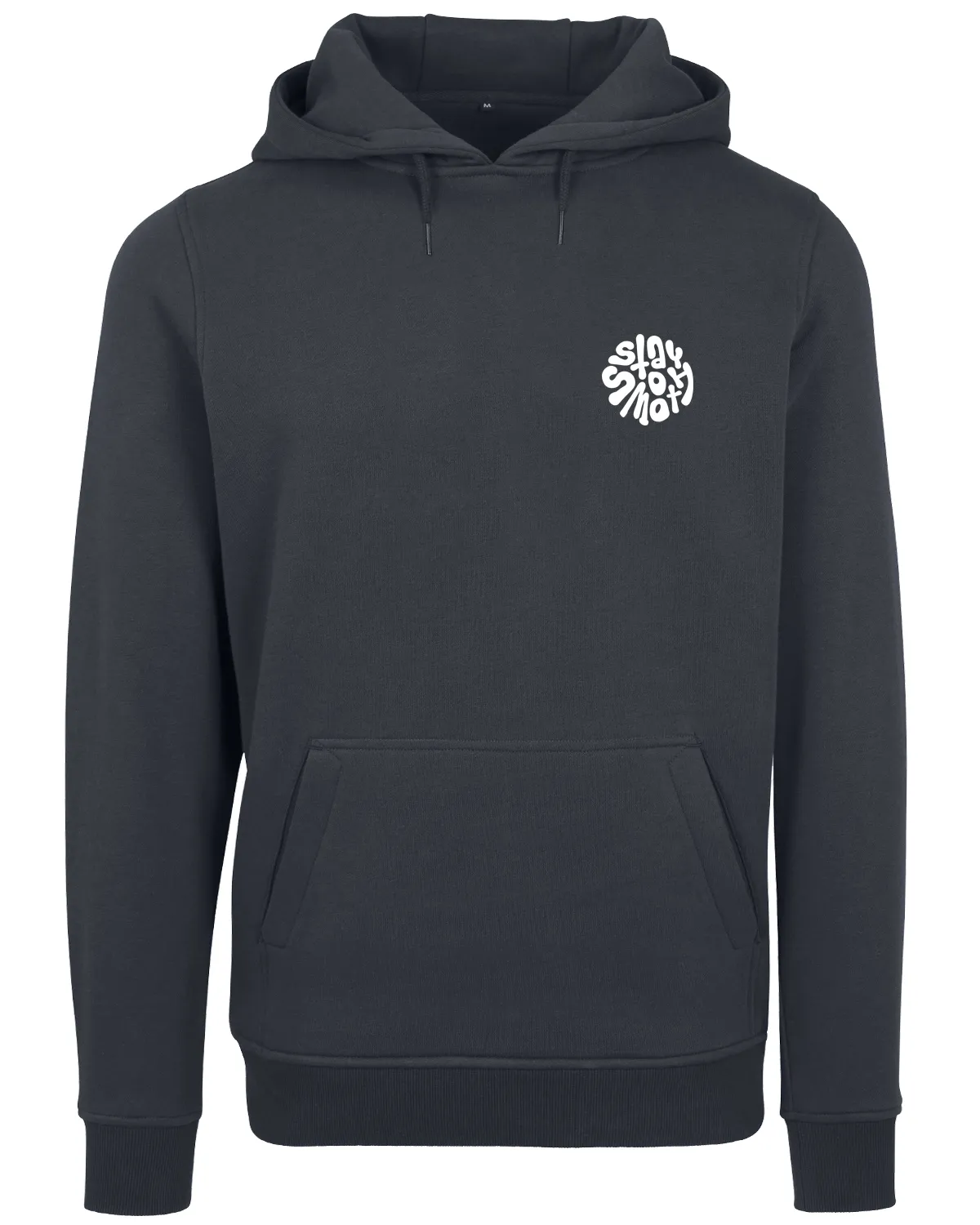 Ink Blue Hoodie / Stay Smooth White Front Back Women