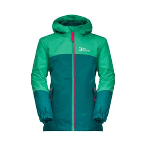 Jack Wolfskin Kids Iceland 3-in-1 Girls Jacket (Bay Blue)