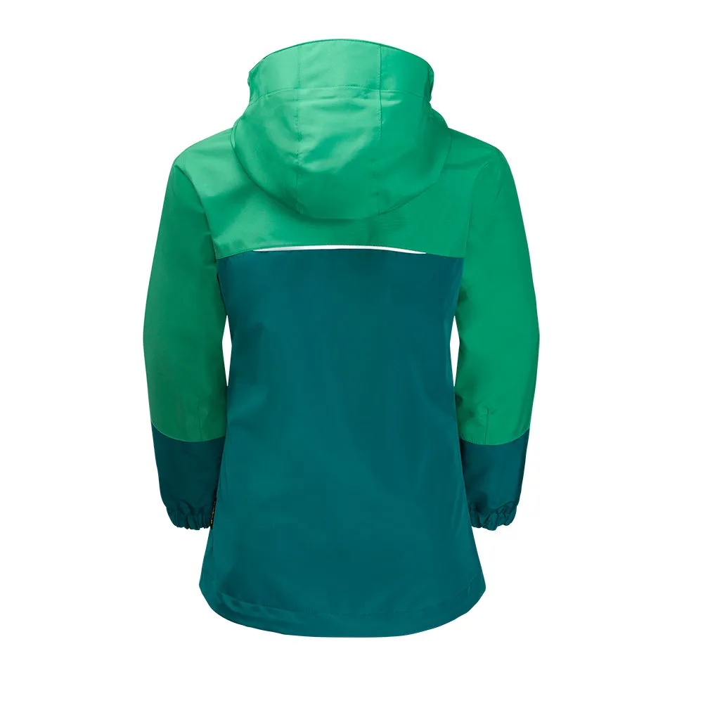 Jack Wolfskin Kids Iceland 3-in-1 Girls Jacket (Bay Blue)