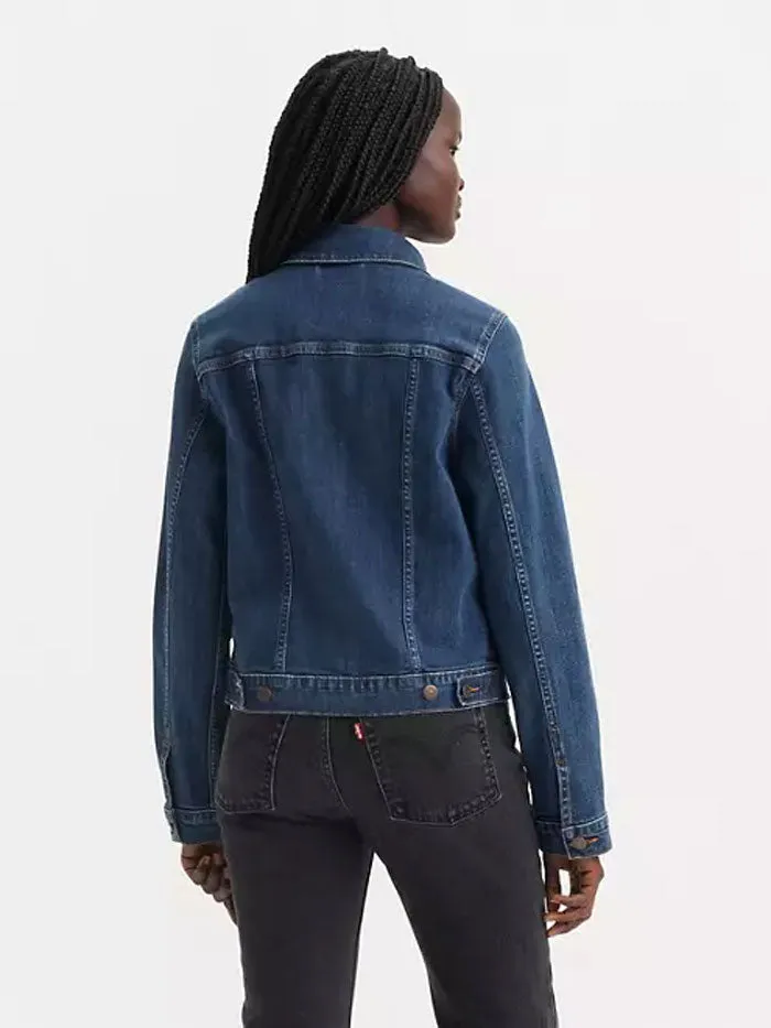 Levis 299450203 Womens Original Trucker Jacket See Her Run Blue