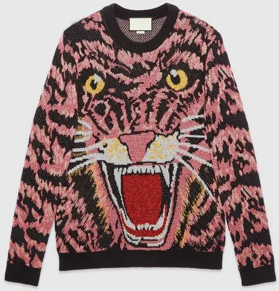 Lurex Wool Tiger Sweater